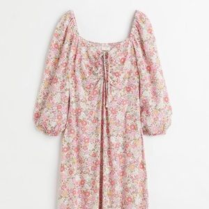 NWOT H&M puff sleeve floral dress